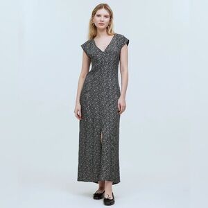 Madewell | Dresses | Madewell Halter Tiered Midi Dress In Shibori Print